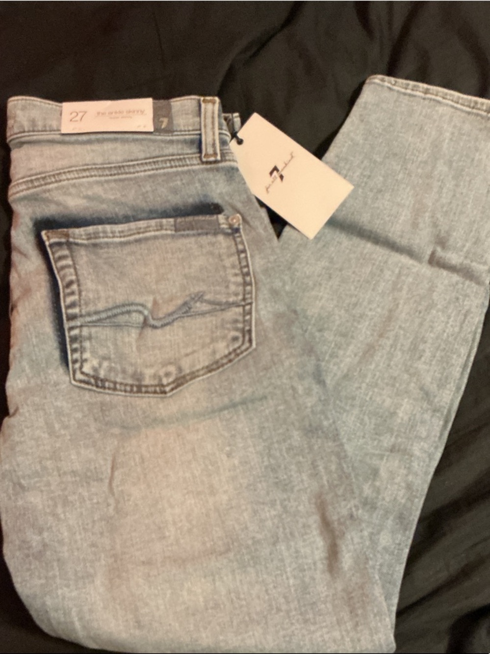 7 For All Mankind Light Wash Blue Jeans